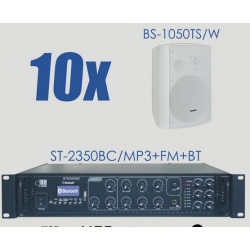 Zestaw ST-2350BC/MP3+FM+BT + 10x BS-1050TS/W